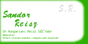 sandor reisz business card